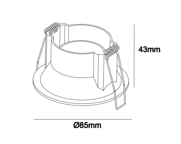 anti-glare GU10 downlight , commercial downlight fitting , commercial GU10 downlight Supplier | Sincerelux